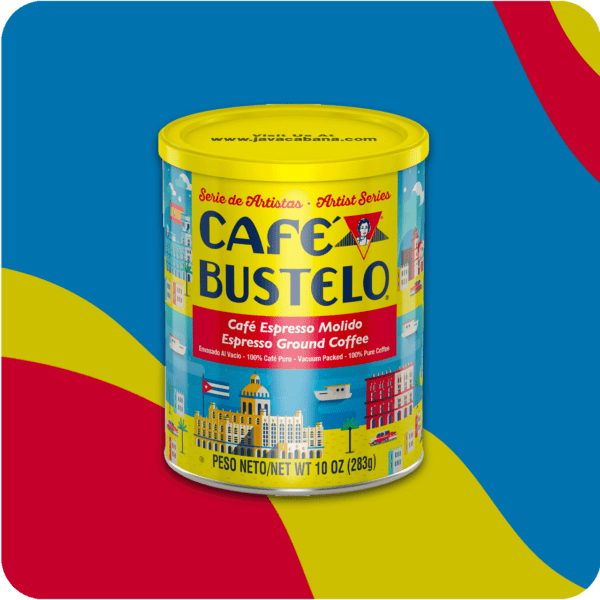 Caf Bustelo, Espresso Style Dark Roast Ground Coffee, Vacuum-Packed 10 oz. Brick