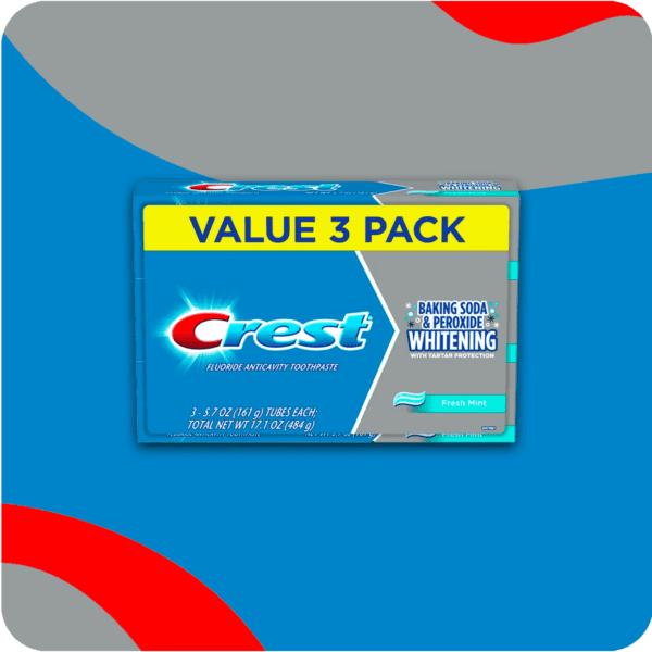 Crest Cavity & Tartar Protection Toothpaste, Mint, 5.7 oz, 3 Pk