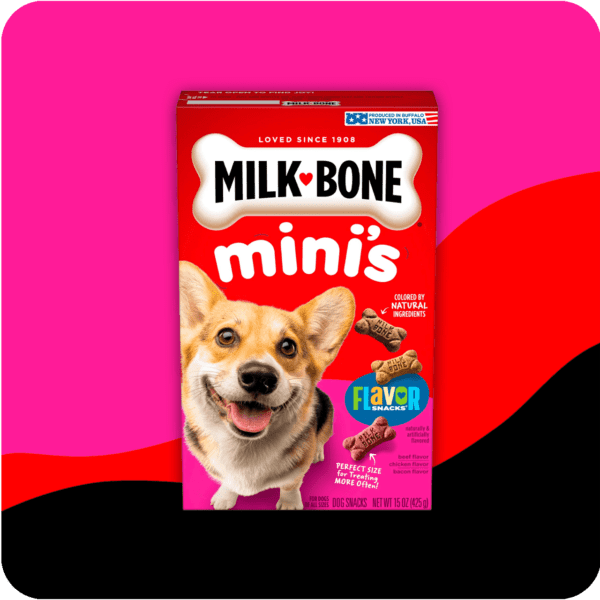 Milk-Bone Flavor Snacks Mini Dog Biscuits, Crunchy Treats, 15oz.